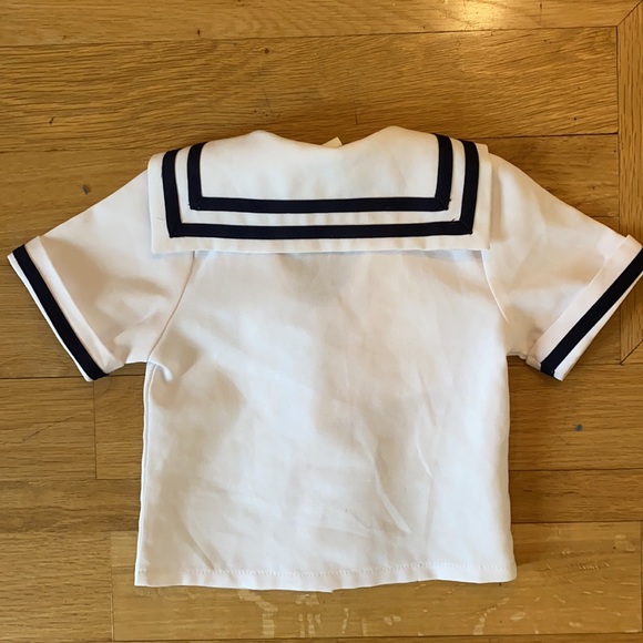 Toddler infant sailor navy top - Picture 4 of 5